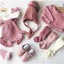Combinaison Tricotée de Style Rétro pour Fille Bébé
