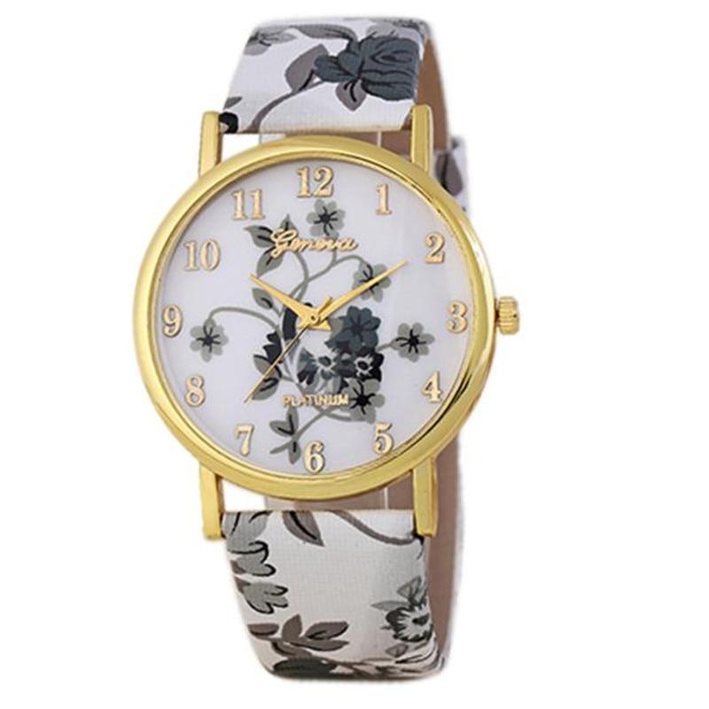 Montre à Quartz en Cuir PU Élégante pour Femmes