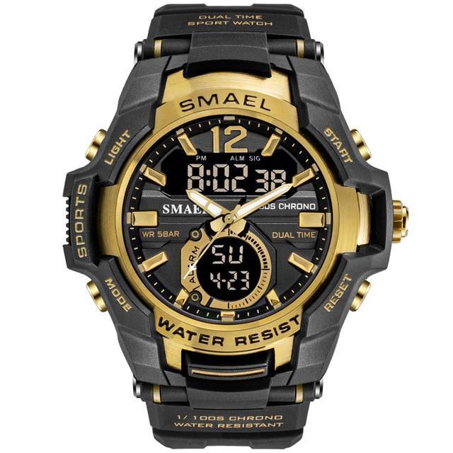Reloj Deportivo de Lujo Moderno para Hombres - Impermeable con Doble Pantalla
