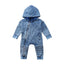 Stylish Long Sleeve Hooded Romper for Newborns