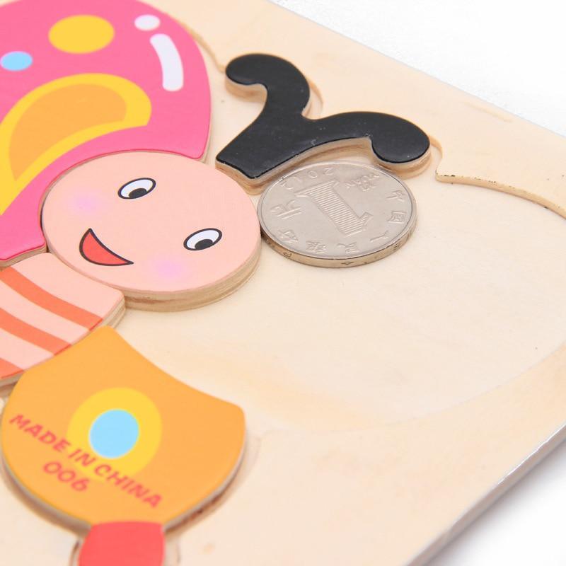 Rompecabezas Educativos 3D de Madera Stevvex para Niños
