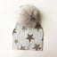Chapeau de bébé moderne de luxe avec pompon pour l'automne et l'hiver