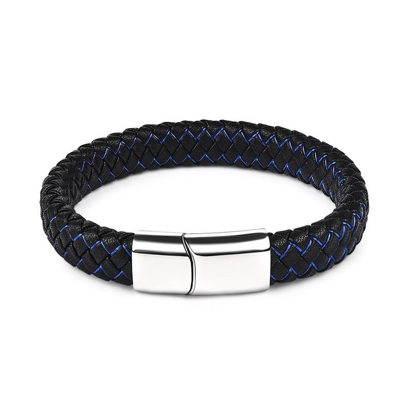 Handmade Luxury Modern Leather Braided Bracelet for Men