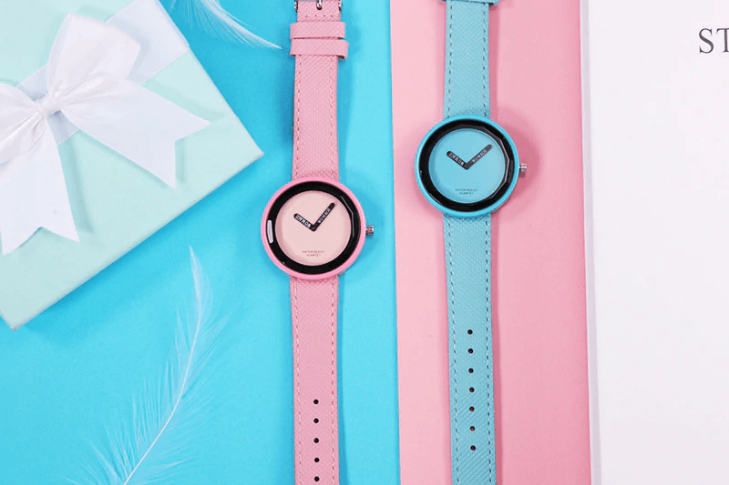 Montre en cuir pour femmes élégante - Design minimaliste