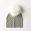 Chapeau de bébé moderne de luxe avec pompon pour l'automne et l'hiver