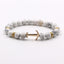 Bracelet en Pierre Naturelle au Design Ancre Élégant pour Hommes et Femmes