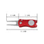 Foldable Golf Divot Tool with Golf Ball  Tool Pitch Groove Cleaner Golf Training Aids Golf Accessories Putting Green Fork - Korvel