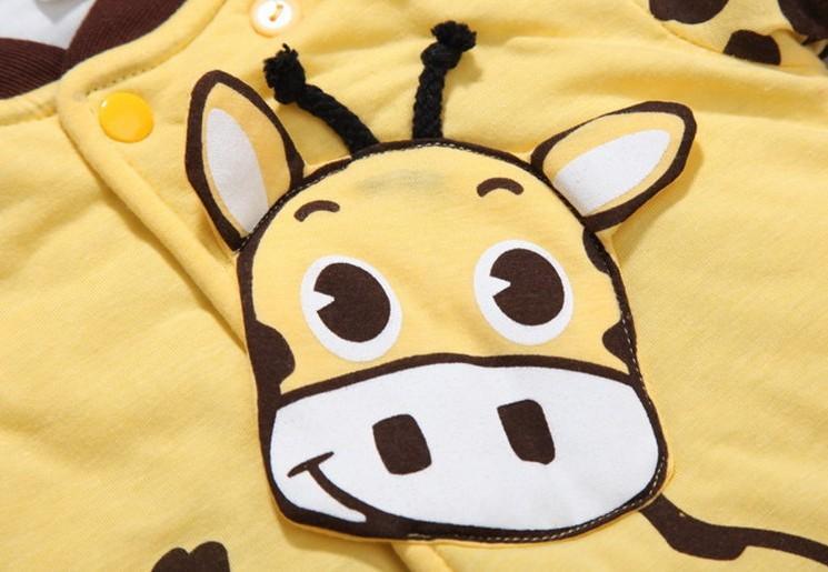 Cozy Cartoon Baby Rompers for Autumn & Winter