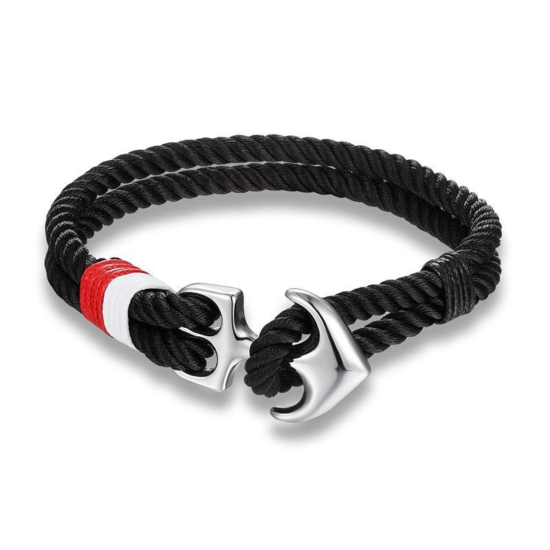 Bracelet Premium Ancre Nautique pour Hommes