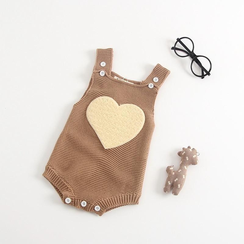 Combinaison Tricotée de Style Rétro pour Fille Bébé