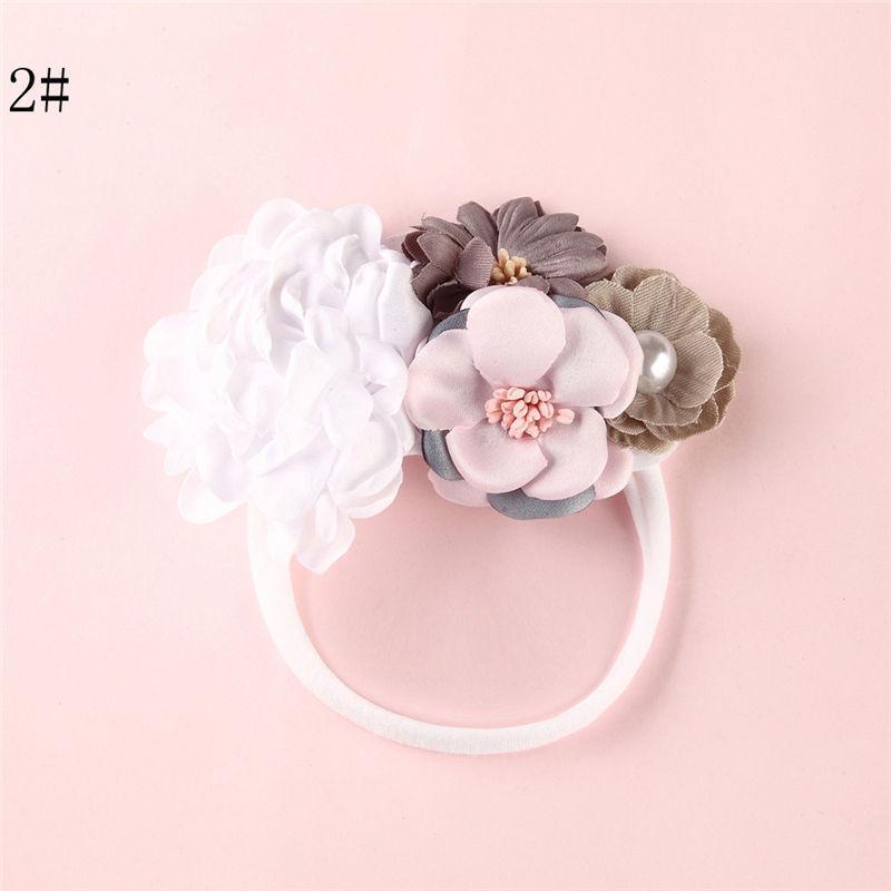 Elegant Floral Headband for Newborns - Soft & Adjustable
