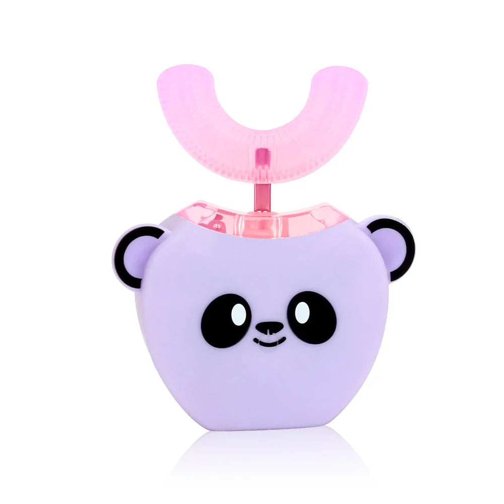 Smart U 360 Degrees Kids Sonic Electric Toothbrush Music Silicon Automatic Ultrasonic Teeth Tooth Brush Cartoon Pattern Children - Korvel