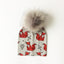 Luxury Cartoon Print Cotton Beanie Hat for Kids