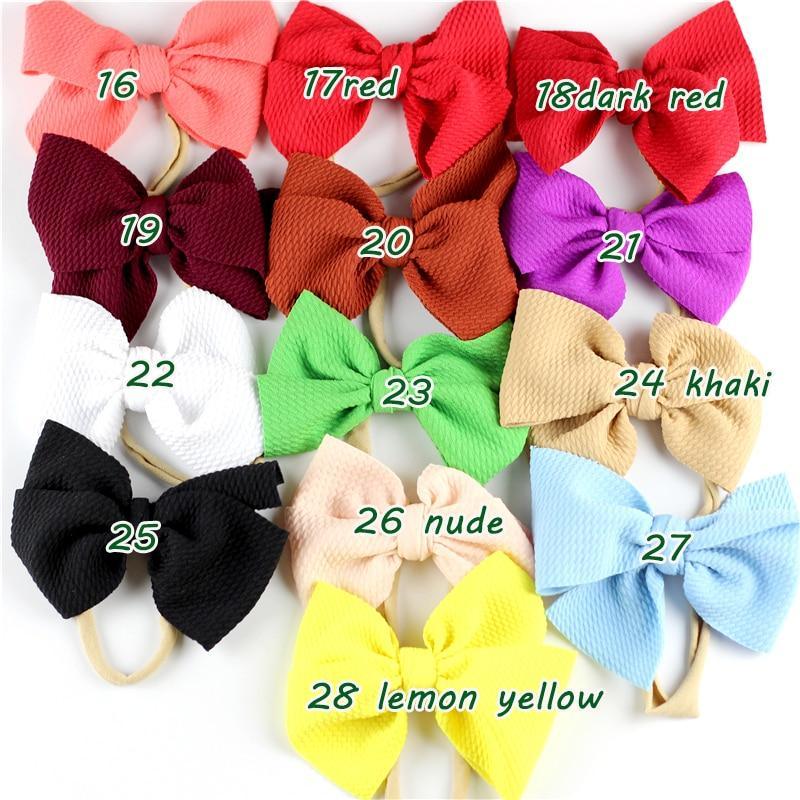 Bandeau Stylé pour Filles Bébé avec Grand Nœud