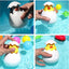 Juguete de baño de spray de agua en forma de huevo de pato pingüino para niños