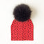 Chapeau de bébé moderne de luxe avec pompon pour l'automne et l'hiver
