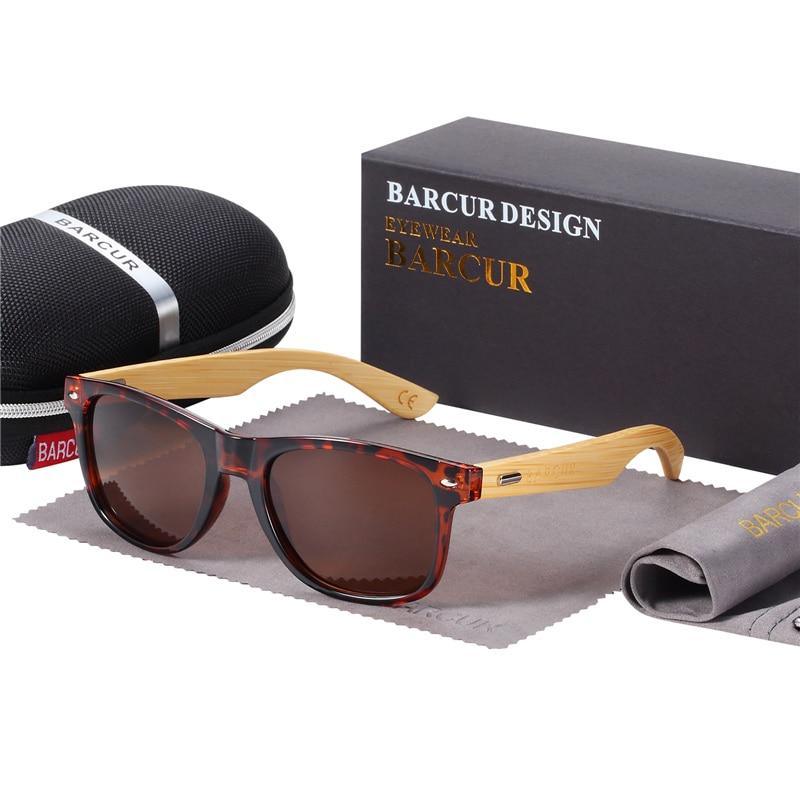 Stylish Polarized Bamboo Sunglasses for Men & Women - UV400 Protection - Korvel