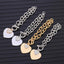 Trendy Gold Heart Charm Bracelet for Women - Stylish Silver Link Chain Jewelry - Korvel