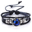 Elegant Zodiac Constellation Leather Bracelet for All