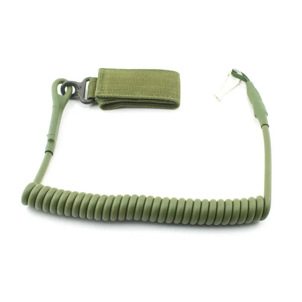 Molle Airsoft Coil Sling Military Elastic Belt Spring Strap - Korvel