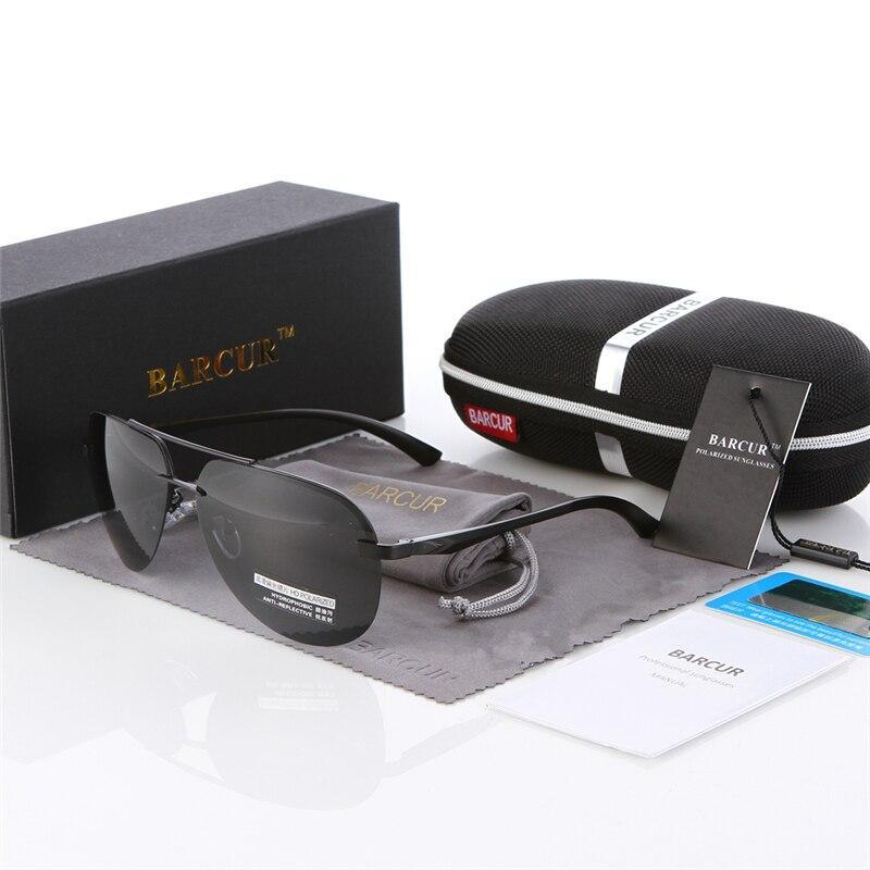 Premium Men's Polarized Pilot Sunglasses with UV400 Protection