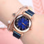 Luxury Gradient Dial Women's Watch with Milan Strap