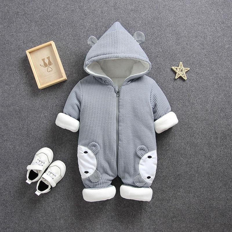 Stylish Baby Newborn Snowsuit - Warm Cotton Puffer Jacket