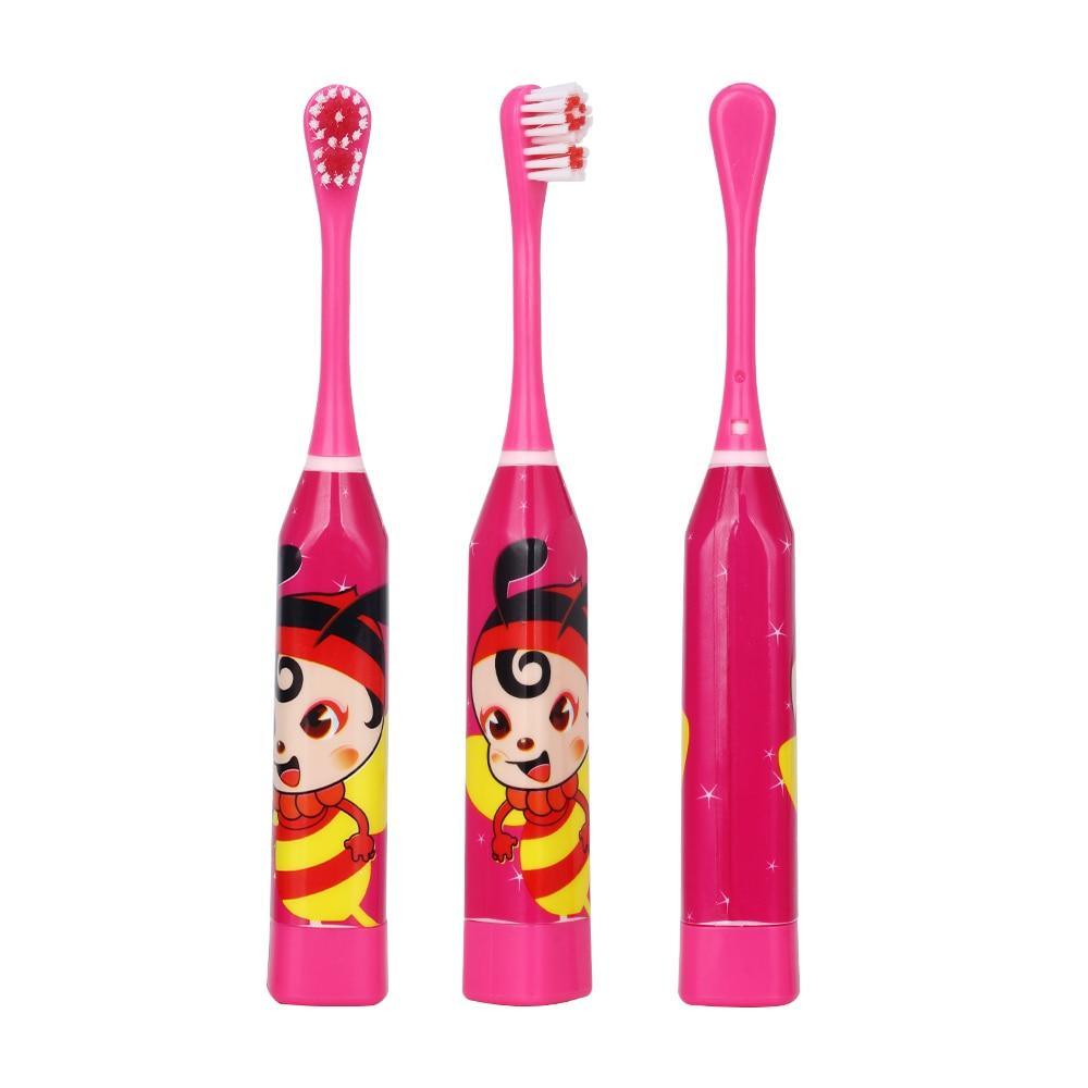 Cepillo de Dientes Eléctrico de Dibujos Animados para Niños con Cabezas de Doble Cara