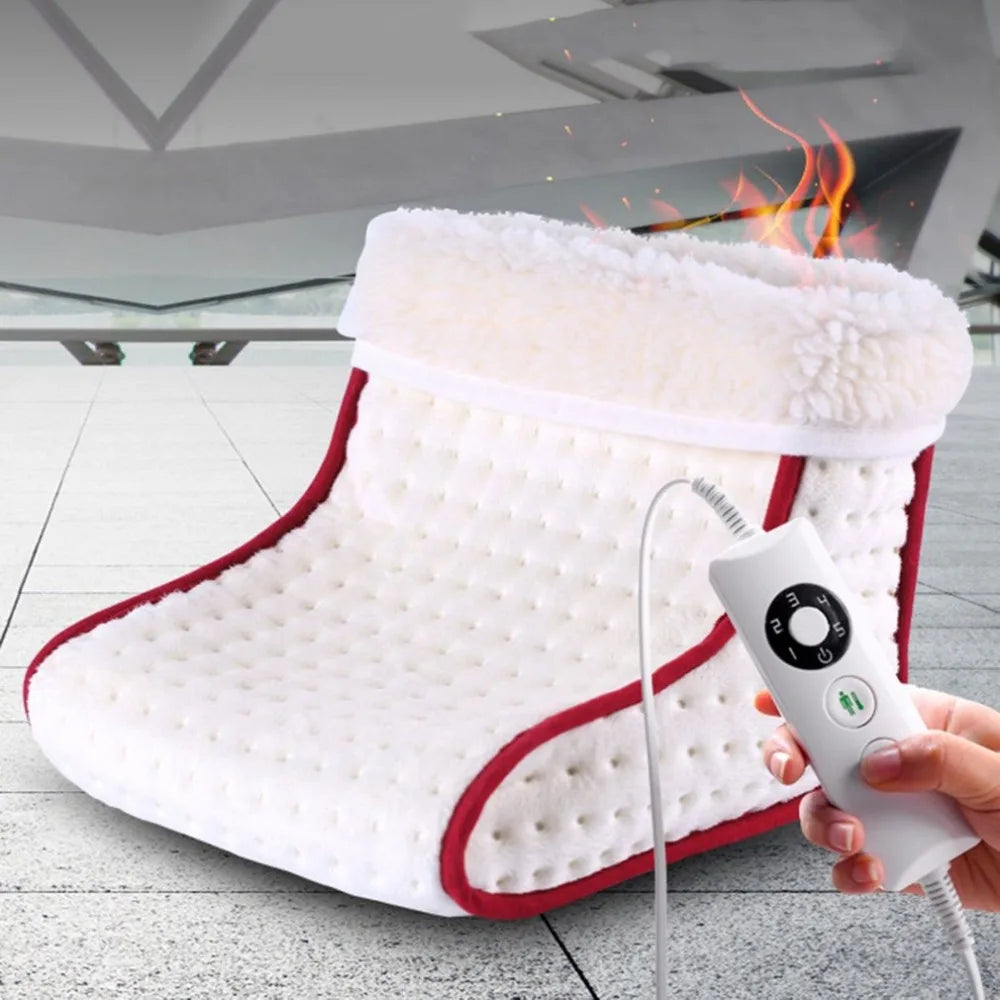 Cosy Heated Electric Warm Foot Warmer Massager Washable Heat 5 Modes Heat Settings Warmer Cushion Thermal Foot Warmer Massage - Korvel