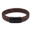 Handmade Luxury Modern Leather Braided Bracelet for Men