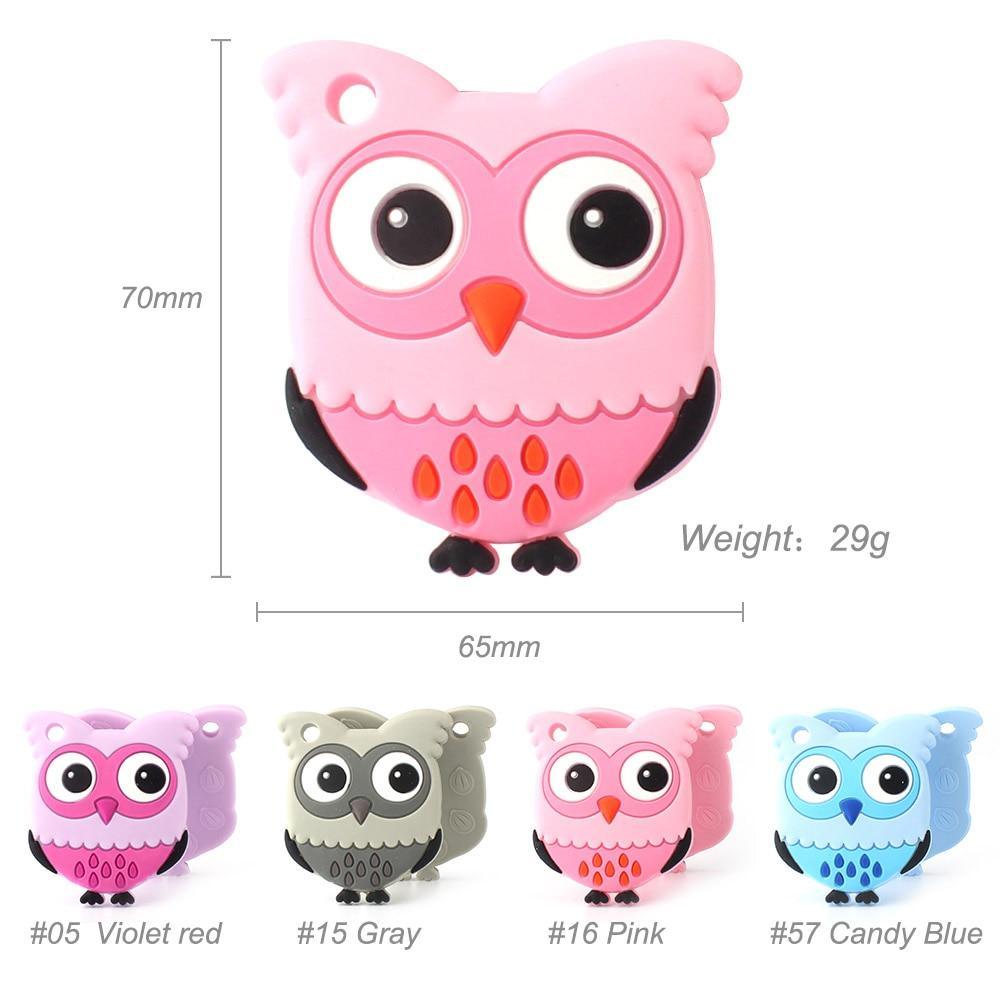 Owl Silicone Teether - Premium Food Grade Baby Toy