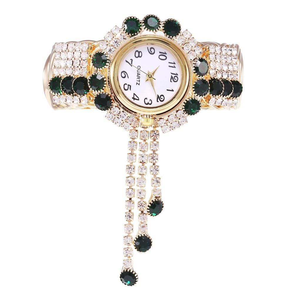 Montre Bracelet en Rhinestones de Luxe pour Femmes