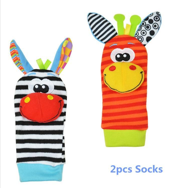 Sonajeros Coloridos para Muñecas y Calcetines para Pies para Infantes