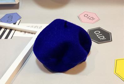 Pure Wool Baby Beret Hat in Modern Retro Design