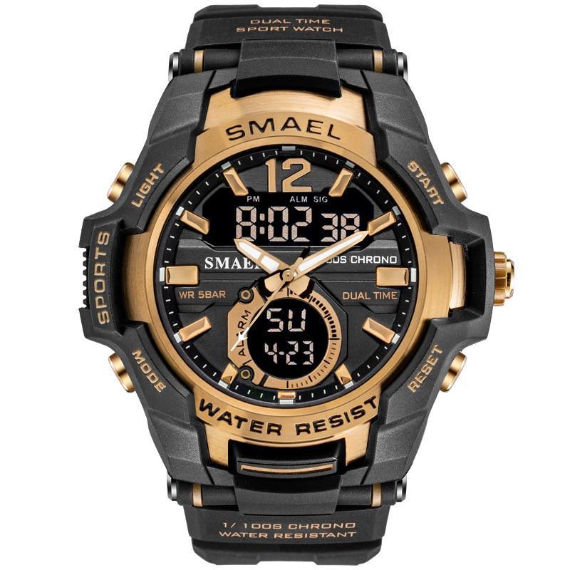Reloj Deportivo de Lujo Moderno para Hombres - Impermeable con Doble Pantalla