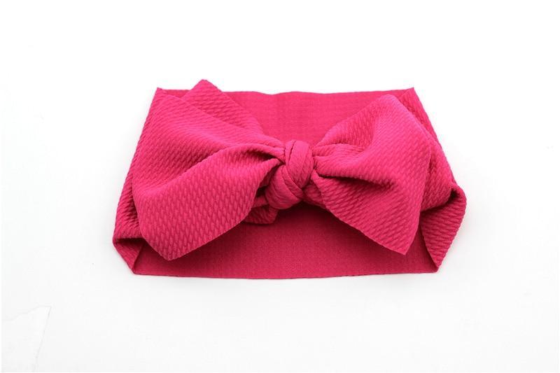 Bandeau à gros nœud ajustable pour nouveau-nés