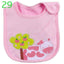 Bib de bebé de algodón con diseño de dibujos animados - Impermeable y cómodo