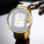 Montre Bracelet de Luxe pour Femmes avec Cadran Doré et Argenté