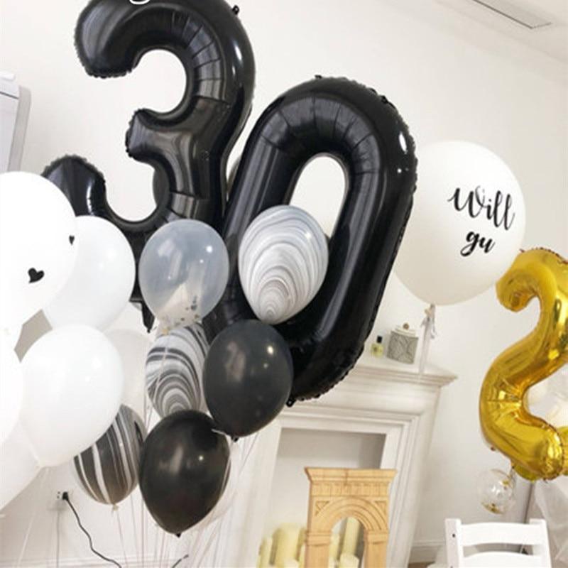 Luxury 32-Inch Number Foil Balloon for Celebrations