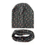 Modern Cartoon Sheep Cotton Hat & Scarf Set for Kids