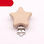 Premium Beech Wood Pacifier Clip - Cute Elephant & Heart Design