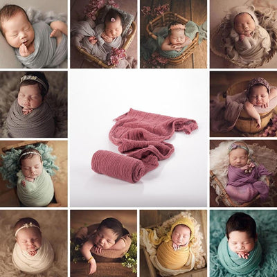 Luxury Organic Cotton Stretch Baby Photography Blanket Wrap