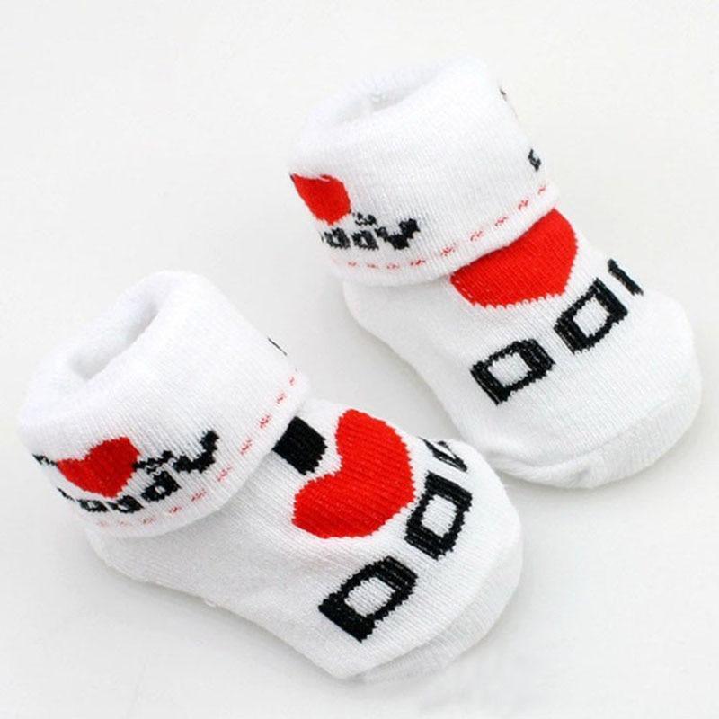 Chaussettes pour bébés en coton doux antidérapantes pour nouveau-nés et tout-petits