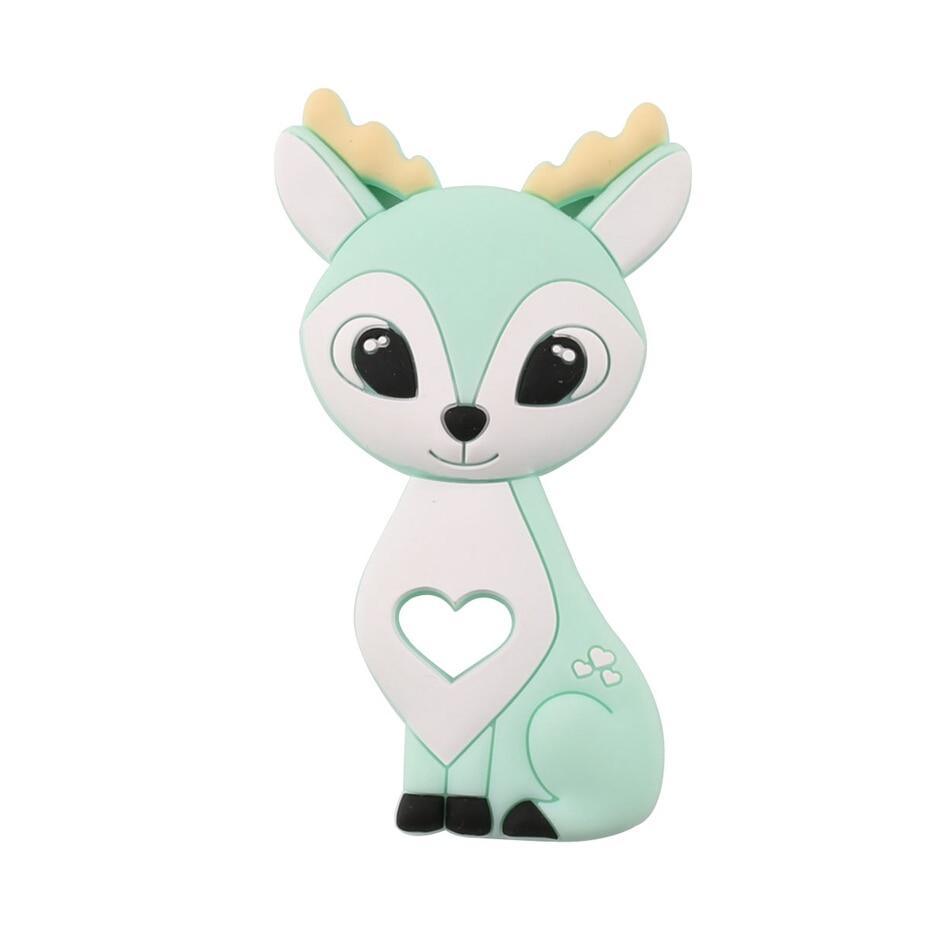 Chupete de Silicona con Diseño de Animales de Dibujos Animados - Seguro y Divertido para Bebés
