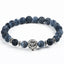 Elegant Tiger Eye Bracelet with Lion Head Charm