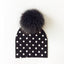 Chapeau de bébé moderne de luxe avec pompon pour l'automne et l'hiver