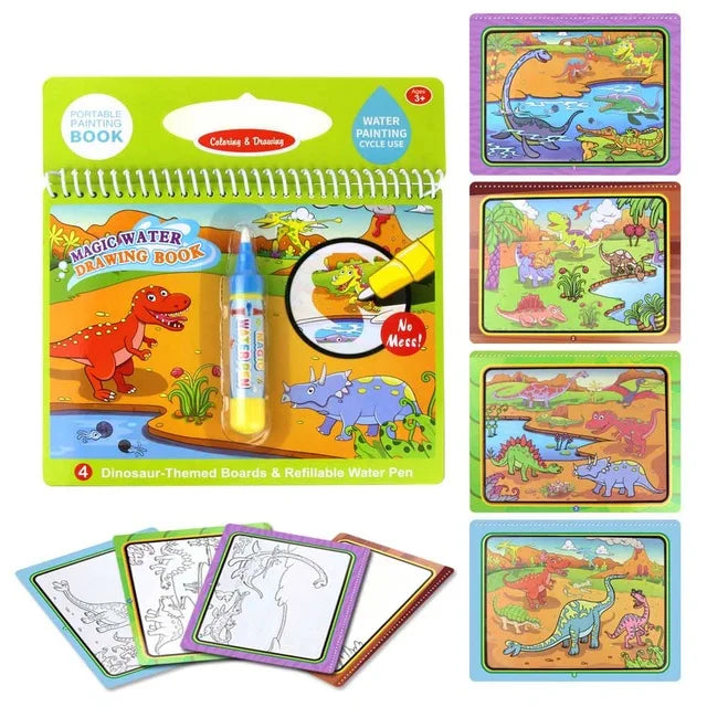 8 styles Magic Water Drawing Book Coloring Doodle - Korvel
