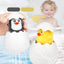Juguete de baño de spray de agua en forma de huevo de pato pingüino para niños