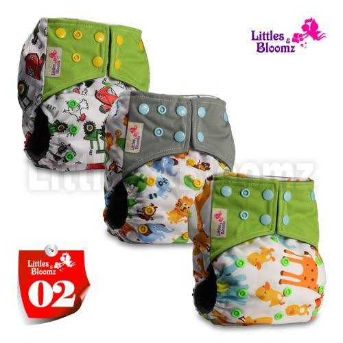 Modern Luxury Printed Washable Cloth Diaper Set