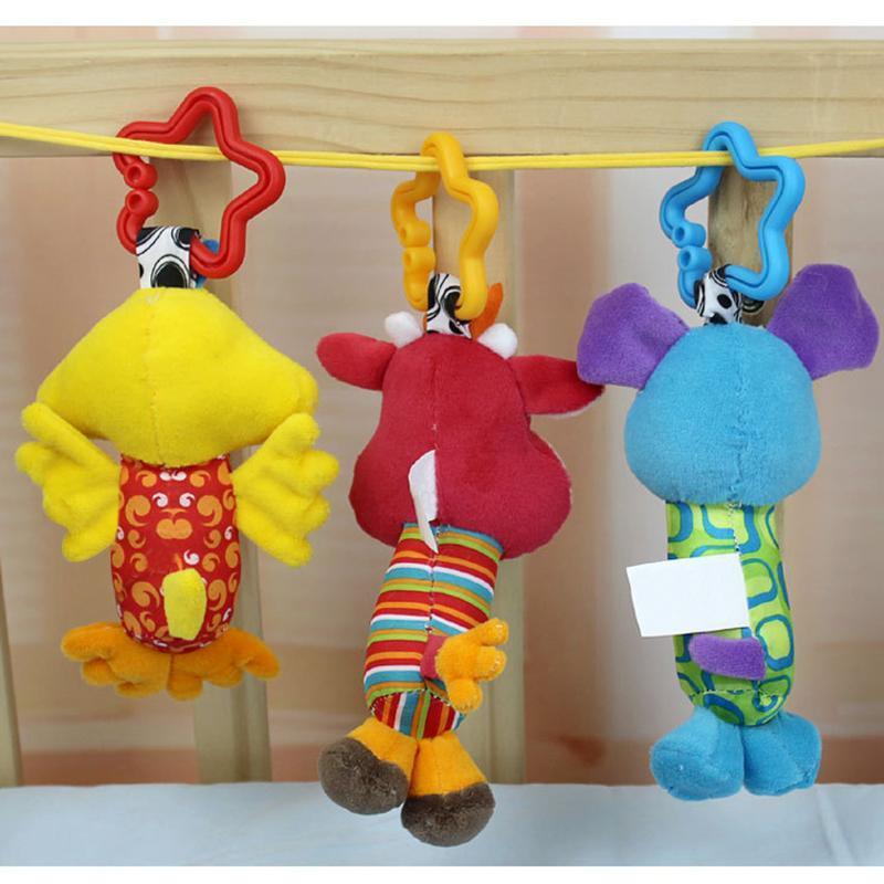 Sonajero de Peluche Colorido para Bebés
